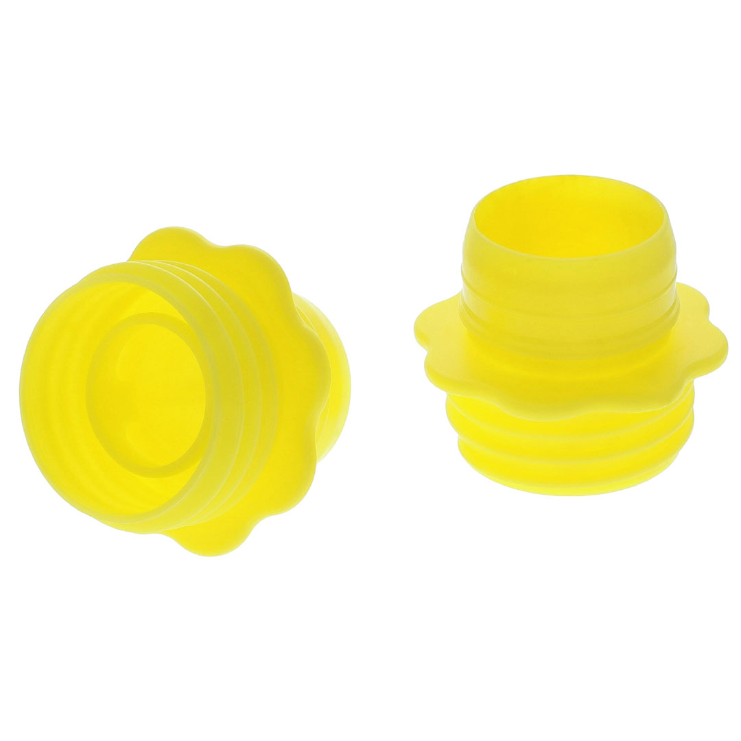 Adaptor with membrane long weak (thread: buttress thread) yellow-image